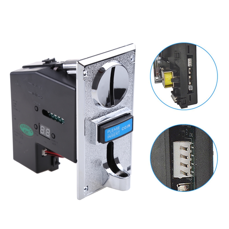 Arcade Vending Machine - Multi Coin Acceptor Selector Slot for