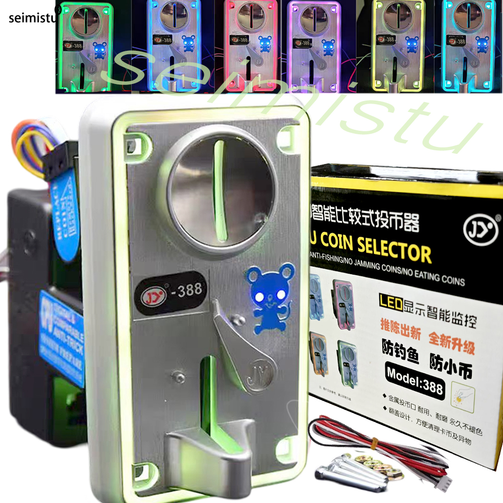 Arcade Game Cabinet - Multi Coin Acceptor Electronic Colorful Flash