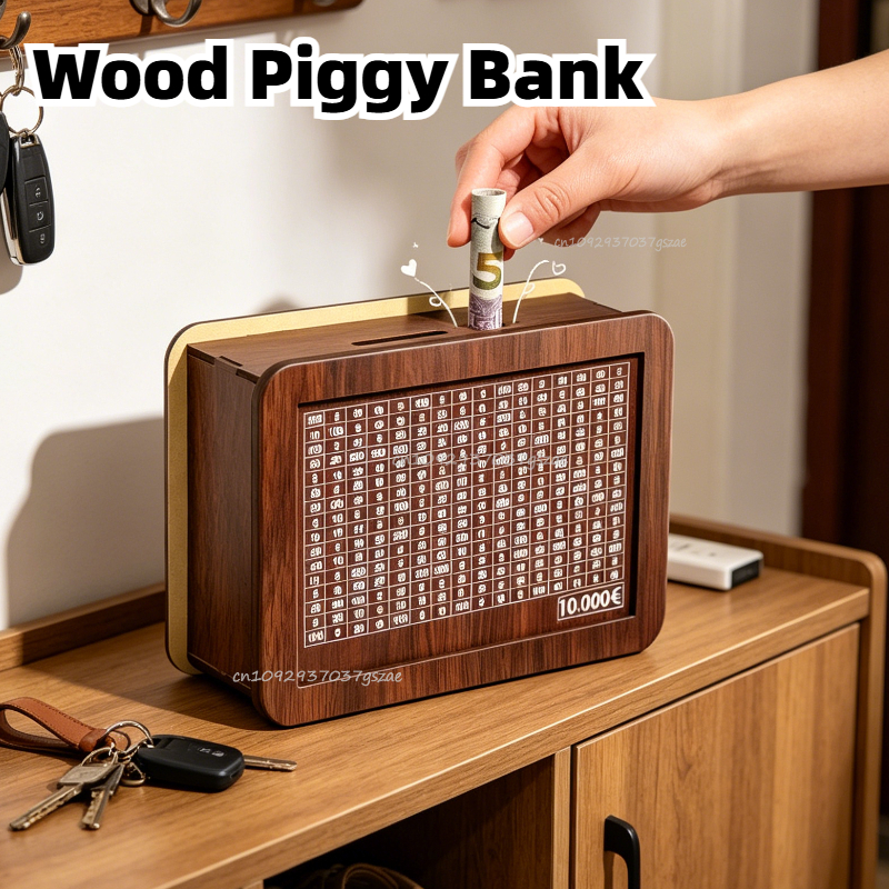 Coin Operated Kiddie Ride - Wood Piggy Bank 1000 Euro Children’s