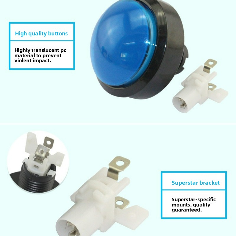 2pcs 60mm Convex Illuminated A - Arcade And Vending recension och pris
