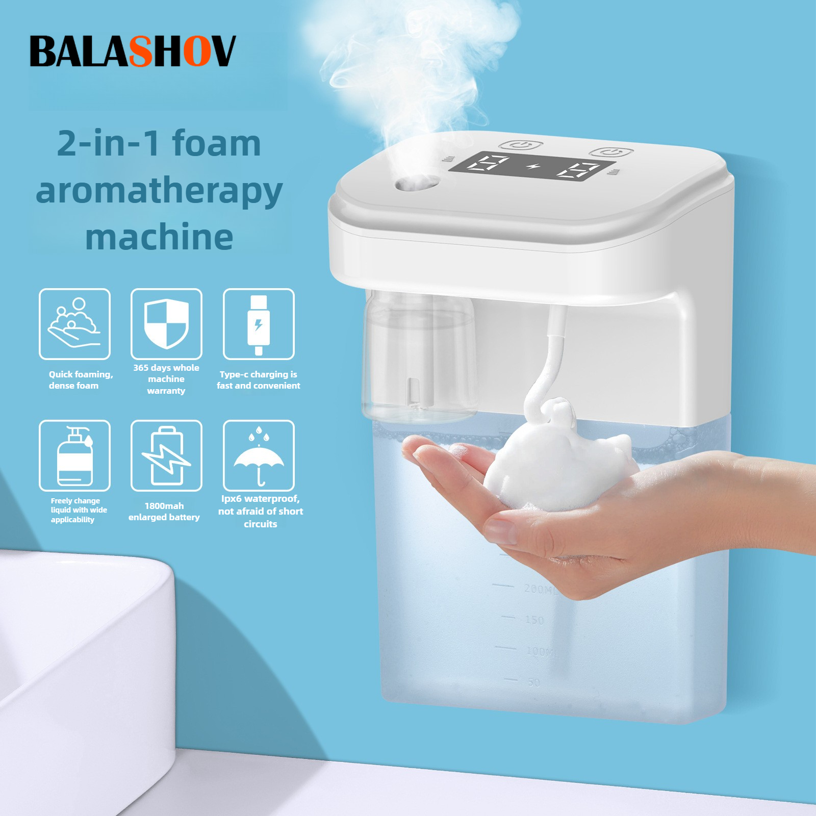 Automatic Soap Dispenser Foam  - Bubble Gum Machine recension och pris