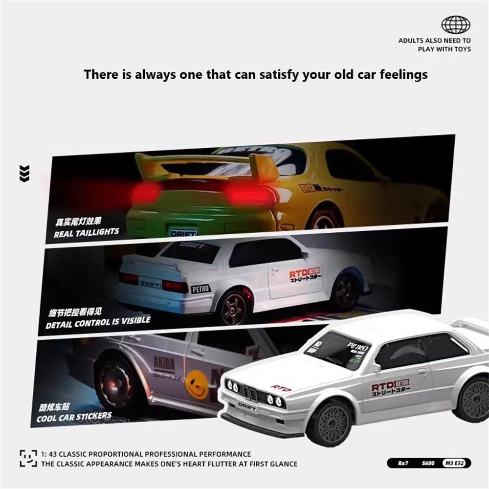 K1/K2/K3 RTR 1/43 2.4G 4WD Min - Racing Arcade Cabinet recension och pris