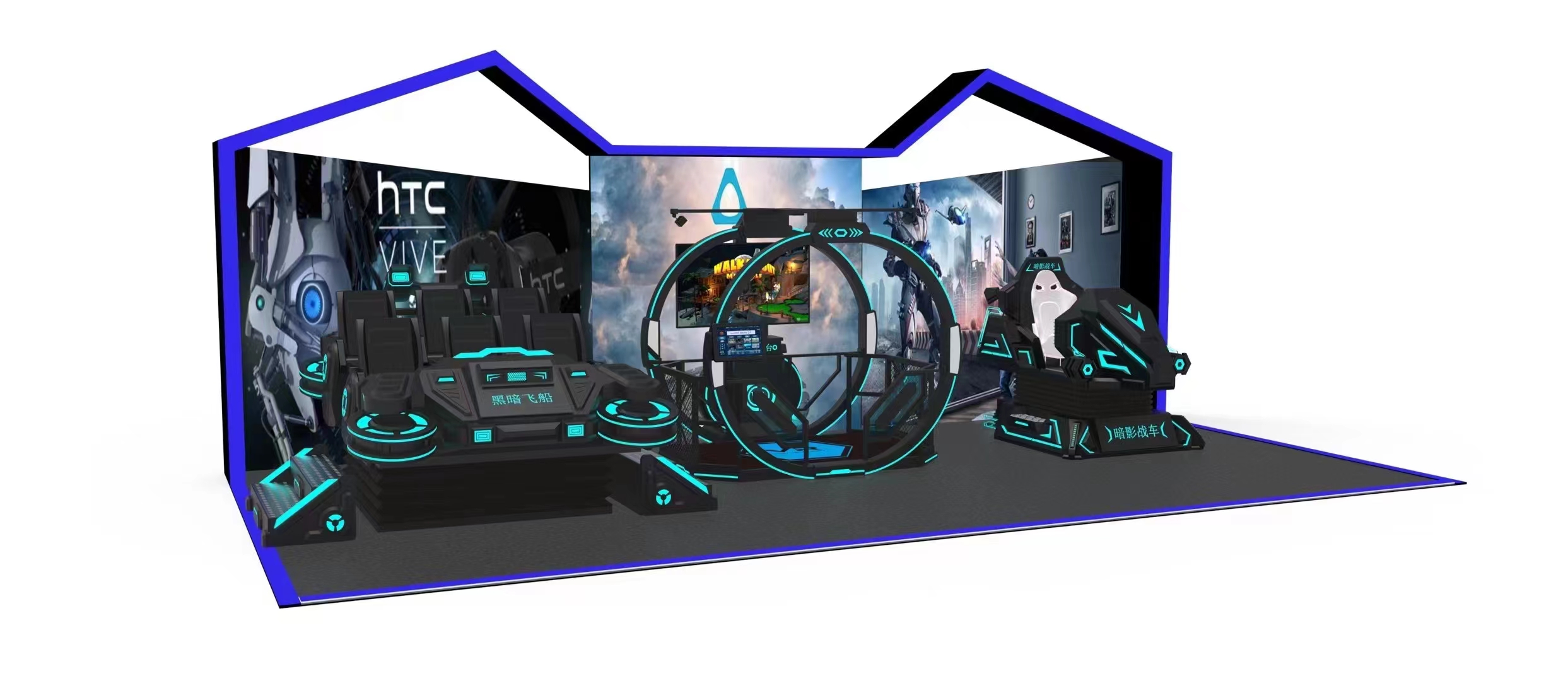 High Quality Theme Park 4 Seat - 9D Vr Simulator recension och pris