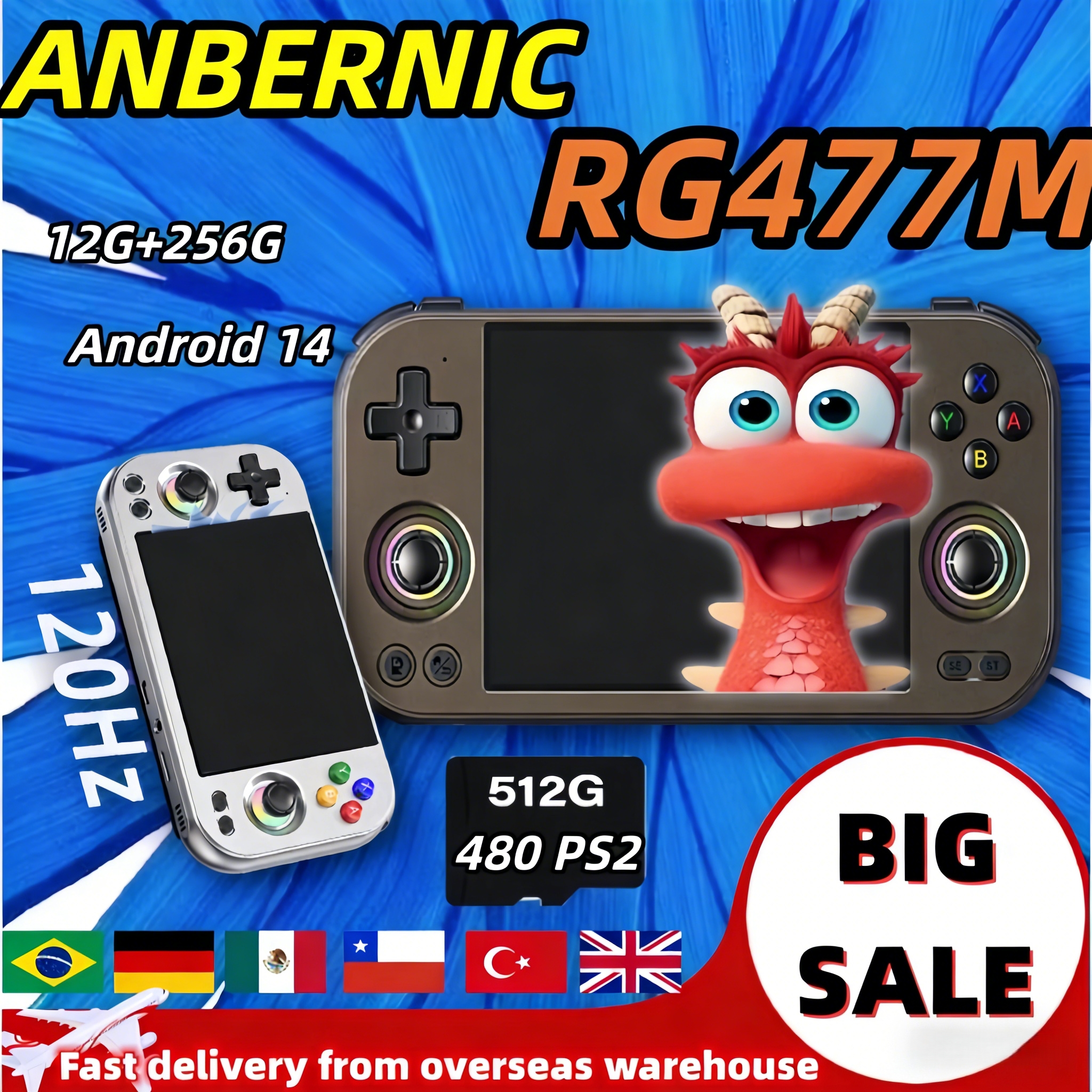 ANBERNIC RG 477M Retro Video G - Arcade Game Cabinet recension och pris