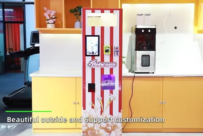 24-Hour self-service popcorn v - Popcorn Vending Machine recension och pris