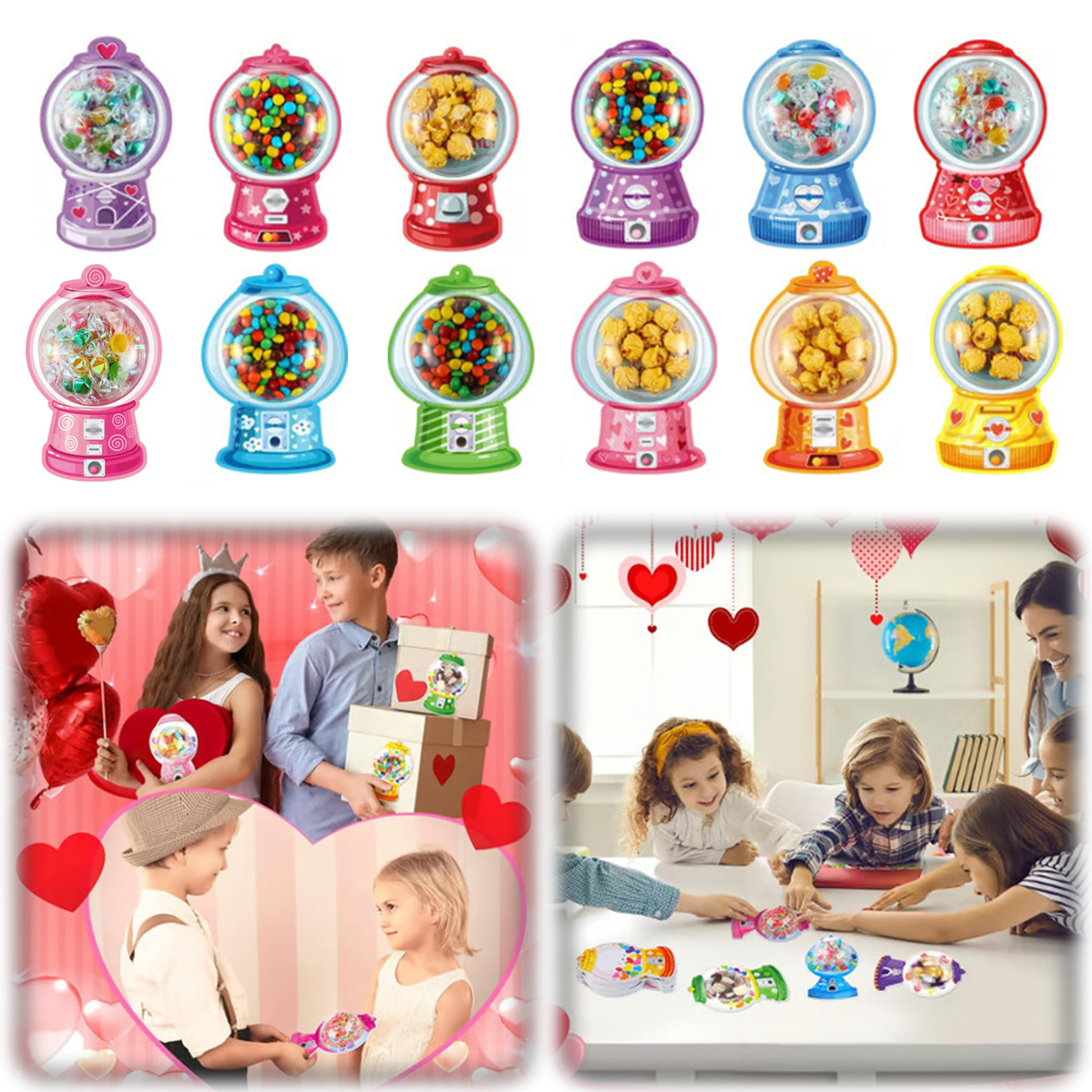 36/18 Pack Valentine Greeting  - Bubble Gum Machine recension och pris