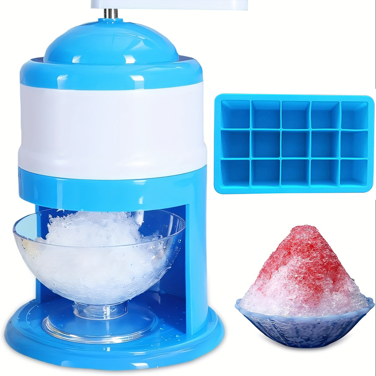 Portable Hand Crank Snow Cone  - Slushie Machine Vending recension och pris