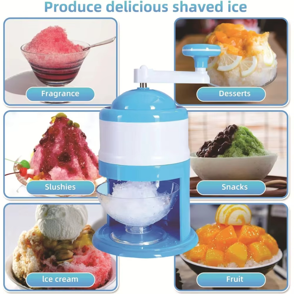 Portable Hand Crank Snow Cone  - Slushie Machine Vending recension och pris