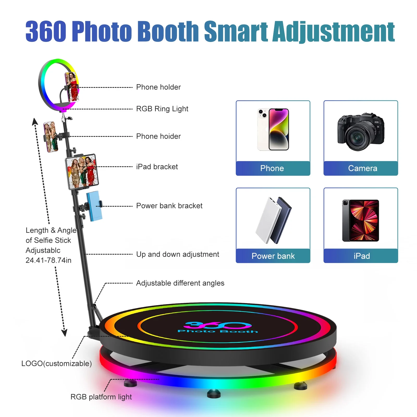 360 Photo Booth with Flight Ca - Photo Booth Machine recension och pris