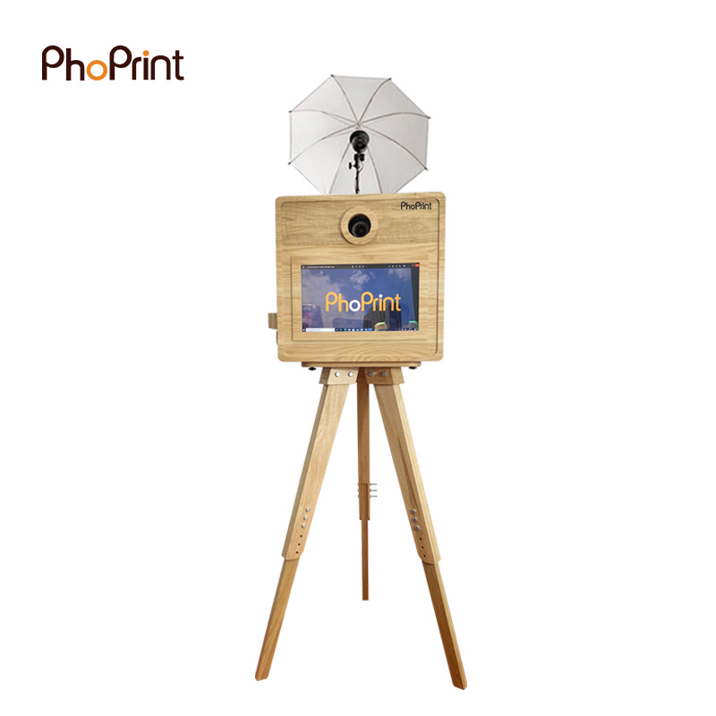 Phoprint Wood Photo Booth Vint - Photo Booth Machine recension och pris
