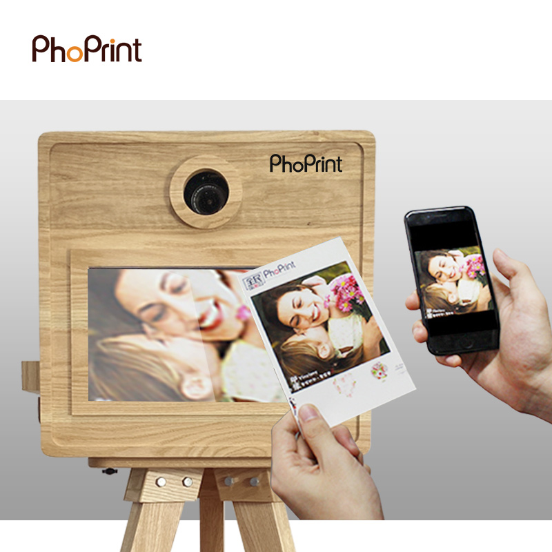 Phoprint Wood Photo Booth Vint - Photo Booth Machine recension och pris