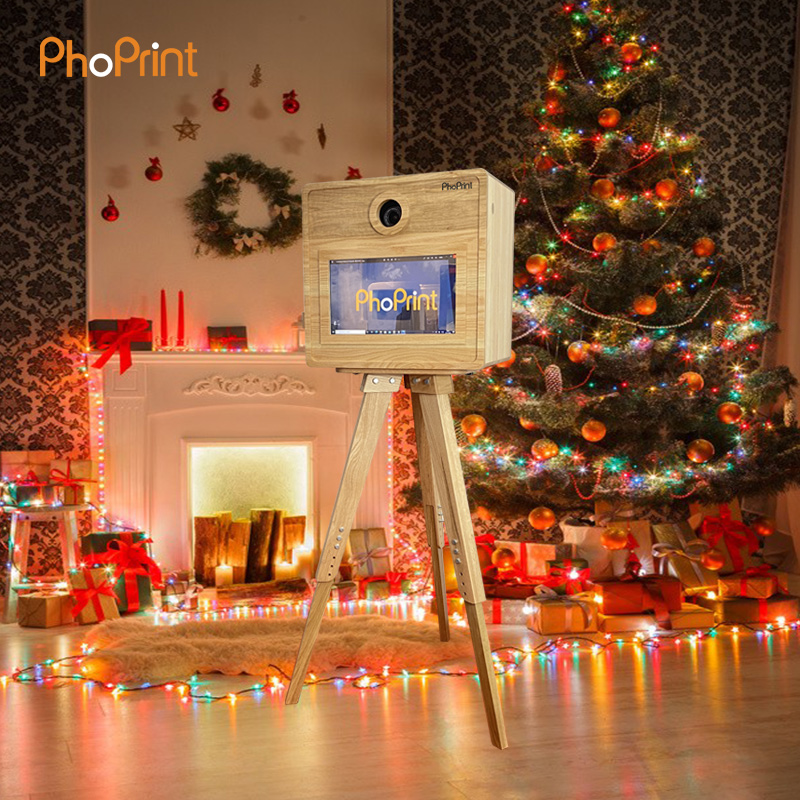 Phoprint Wood Photo Booth Vint - Photo Booth Machine recension och pris
