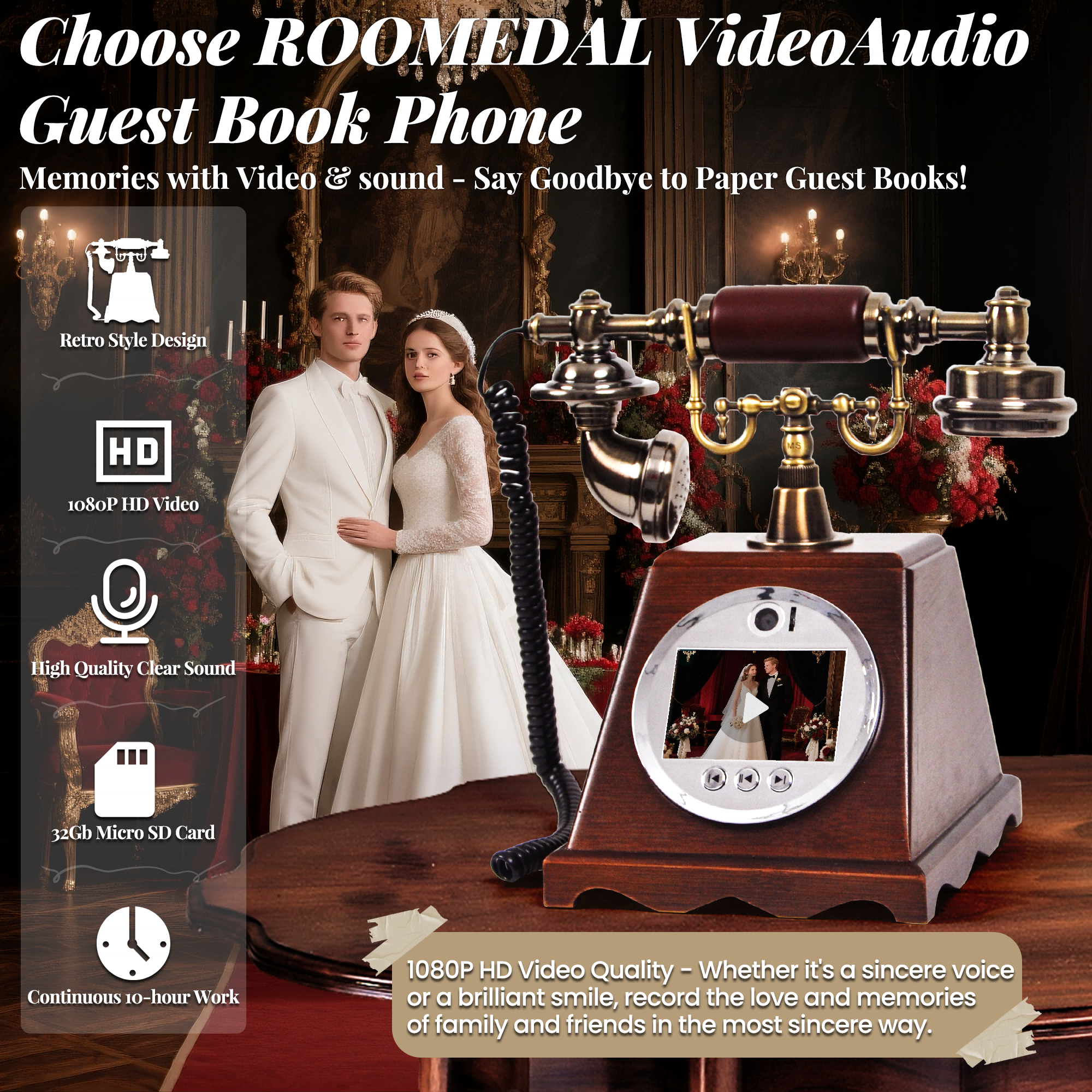 New Arrival Walnut Antique Tel - Photo Booth Machine recension och pris